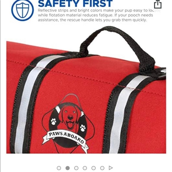 Paws Aboard Dog Life Jacket Medium - Picture 10 of 11